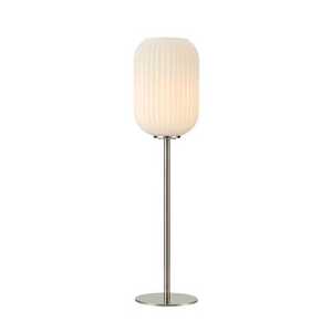 Markslojd Cava 108561 lampa stołowa lampka 1x40W E14 biała/nikiel