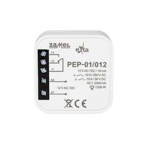 Przekaźnik elektromagnetyczny Zamel EXT10000258 dopuszkowy 10A 12V AC PEP-01/012