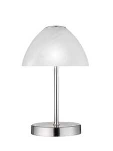Trio RL Queen R52021107 lampka stołowa lampa 1x2,5W LED 3000K nikiel mat / biały