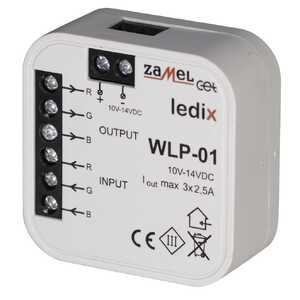 Wzmacniacz RGB Zamel Ledix LDX10000012 WLP-01 dopuszkowy