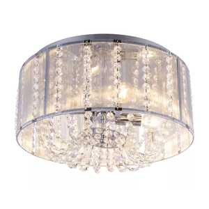 Globo Walla 15091D plafon lampa sufitowa 4x40W E14 srebrny