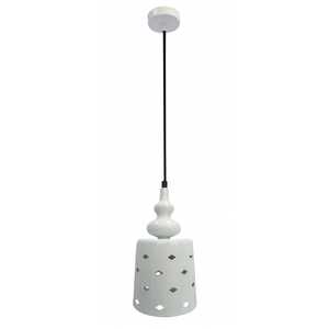 Lampa wisząca zwis żyrandol Candellux Hamp 15/26 1x60W E27 biały 31-51905