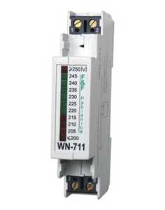 Wskaźnik napięcia F&F WN-711 diodowy jednofazowy 205-245V AC na szynę DIN