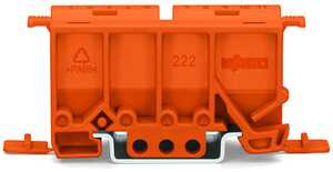 Adapter montażowy  Wago do złączek 2-,3- i 5-przew.pomarańczowy opakowanie 10 sztuk 222-500 - WYPRZEDAŻ. OSTATNIE SZTUKI! - wysyłka w 24h