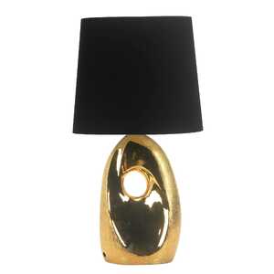 Candellux Hierro 41-79916 lampa stołowa lampka 1x60W E27 złoty/drewno