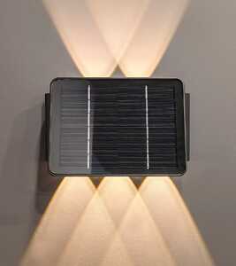 Oprawa solarna Lumax Solar LGS522N kinkiet oprawa ścienna 5X1,5W 70LM 3.7VX1500 mAh 840 IP54 czarny - wysyłka w 24h