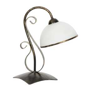 Lampa stołowa oprawa lampka nocna Luminex Antica 1x60W E27 patyna/biały 3922