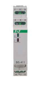 Przekaźnik bistabilny F&F BIS-411-LED-24V 16A 1NO 9-30V AC/DC do LED na szynę DIN