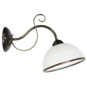 Kinkiet lampa ścienna Luminex Antica 1x60W E27 patyna/biały 3916