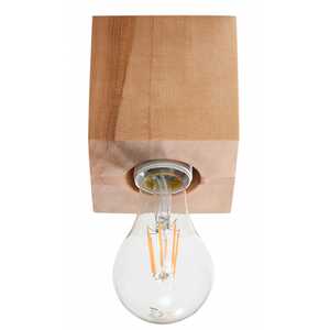 Sollux Abel SL.0675 plafon lampa sufitowa 1x60W E27 drewno