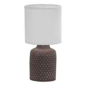 Candellux Iner 41-79862 lampa stołowa lampka 1x40W E14 brązowy/biały