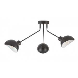 Sigma Roy 32431 plafon lampa sufitowa 3x60W E27 czarny/biały