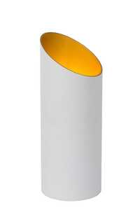 Lucide Quirijn 09533/01/31 lampa stołowa lampka 1x40W E27 biała/złota