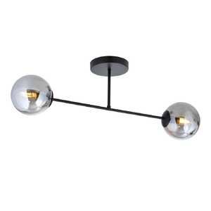 Emibig Roma 1245/2 plafon lampa sufitowa 2x10W E14 dymiony/czarny