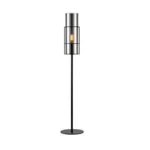 Markslojd Torcia 108560 lampa stołowa lampka 1x40W E14 dymiona/czarna