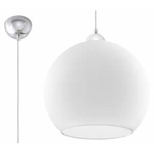 Sollux Ball SL.0256 Lampa wisząca zwis 1x60W E27 biała - RABATUJEMY do 20% KAŻDE ZAMÓWIENIE!
