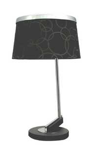 Candellux Impresja 41-45310 lampka stołowa biurkowa 1x60W E27 chrom / czarny