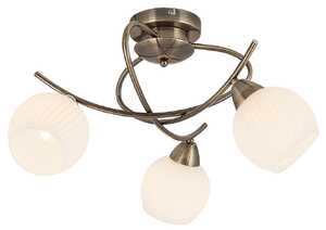 Plafon lampa sufitowa Rabalux Evangeline 3x40W E14 antyczny brąz 7119