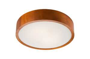 Lamkur Eveline 26930 plafon lampa sufitowa 2x60W E27 brązowy/biały