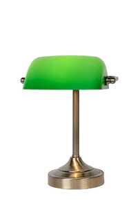 Lucide Banker 17504/01/03 lampa stołowa lampka biurkowa bankierka 1x40W E14 zielona