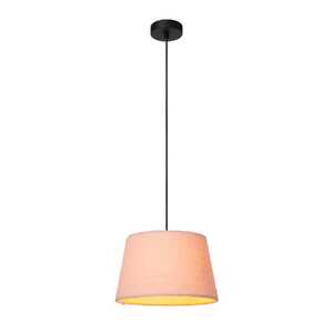Lucide Woolly 10416/01/66 lampa wisząca zwis 1x60W E27 różowa/czarna