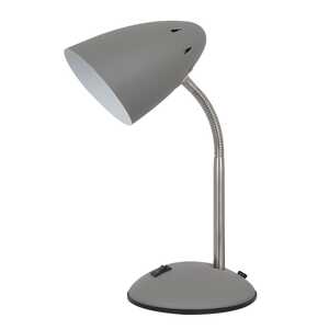 Lampa stołowa Italux Cosmic MT-HN2013-GR+S.NICK lampka 1x60W E27 szara / nikiel