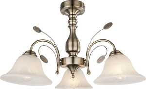 Plafon lampa oprawa sufitowa Globo Posadas 3x60W E27 patyna 69007-3