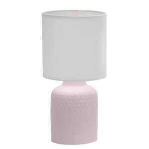 Candellux Iner 41-79855 lampa stołowa lampka 1x40W E14 różowy/biały