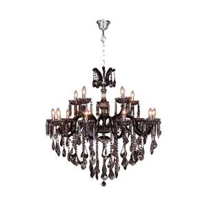 Zuma Line Chateau 17801/10+5 lampa wisząca zwis elegancka żyrandol świecznikowy 15x40W E14 srebrna/dymiona