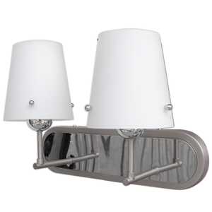 Candellux Tango 22-57245 kinkiet lampa ścienna 2x60W E27 chrom/biały