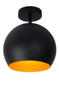 Lucide Bink 45150/01/30 plafon lampa sufitowa 1x40W E27 czarny - wysyłka w 24h