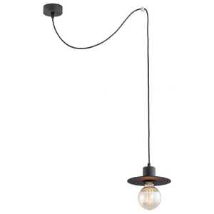 Argon Corso 3835 lampa wisząca podwieszana LED 1x15W E27, czarna/stal