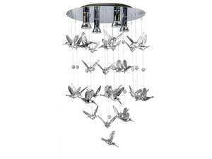 Azzardo Birds AZ2449 lampa wisząca zwis 4x40W GU10 chrom - Negocjuj cenę
