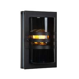 Lucide Privas 14826/01/30 kinkiet zewnętrzny lampa ścienna IP44 1x40W E27 czarny