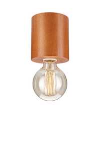 Lamkur Leo 37967 plafon lampa sufitowa 1x60W E27 brązowy