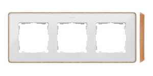 Ramka potrójna Kontakt-Simon 82 8201630-270 Detail Select Drewno podstawa drewno ramka biała