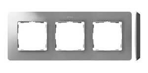 Ramka potrójna Kontakt-Simon 82 8200630-293 Detail Original Air podstawa czarna ramka aluminium