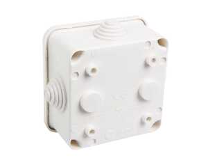 Puszka natynkowa Elektro-plast Nasielsk Fast box 0242-00 80x80x42mm IP44 hermetyczna pusta biała
