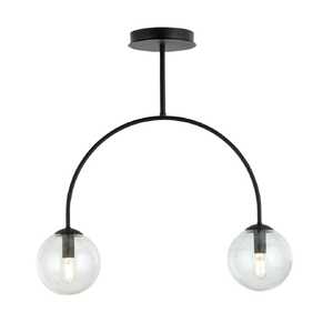 Emibig Archi 1286/2 plafon lampa sufitowa 2x10W E14 transparentny/czarny