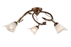 Lamkur Bluszcz 02255 plafon lampa sufitowa 3x40W E14 brązowy/biały