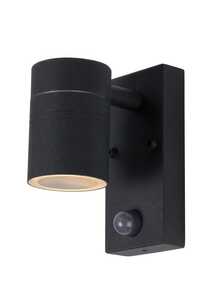 Lucide Arne 14866/05/30 kinkiet lampa oprawa ścienna zewnętrzna 1x5W GU10-LED IP44 + czujnik czarna