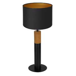 Luminex Table lamps 3591 Lampa stołowa lampka 1X60W E27 czarny/naturalny/złoty