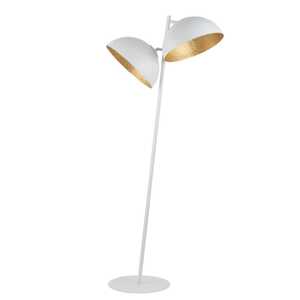 Sigma Sfera 50335 lampa stojąca podłogowa 2x60W E27 biała/złota