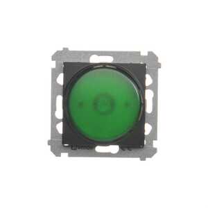 Sygnalizator świetlny LED Kontakt-Simon 54 DSS3.01/49 światło zielone moduł 230V~ czarny