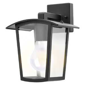 Rabalux Taverna 7127 kinkiet lampa ścienna ogrodowa IP44 1x15W E27 czarny/transparentny