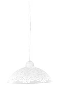 Candellux Bilbao 31-09302 lampa wisząca zwis 1x60W E27 biała
