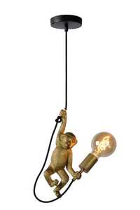 Lucide Chimp 10402/01/30 lampa wisząca zwis szympans małpa 1x60W E27 czarna - wysyłka w 24h