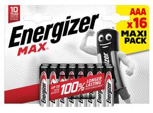 16x Bateria Energizer MAX AAA LR03 /16 eco cena za blister 16szt. - wysyłka w 24h