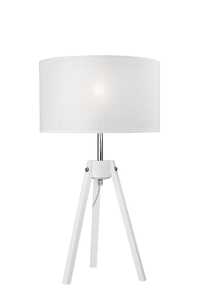 Lamkur Azzurro 35642 lampa stołowa lampka 1x60W E27 biała