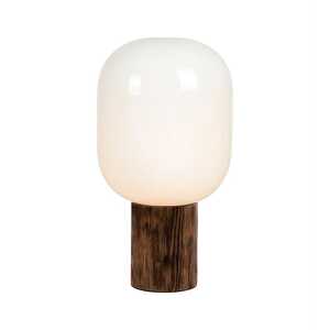 Markslojd Skene 108663 lampa stołowa lampka 1x40W E27 drewno/biała